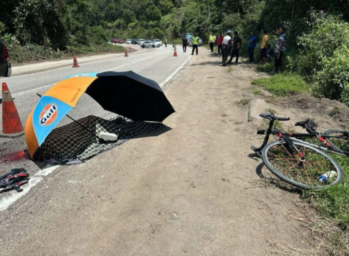Penunggang basikal maut dilanggar treler