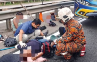 Lapan cedera, nahas bas ekspres dan treler