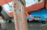 Lelaki jumpa ular dalam aiskrim kacang hitam
