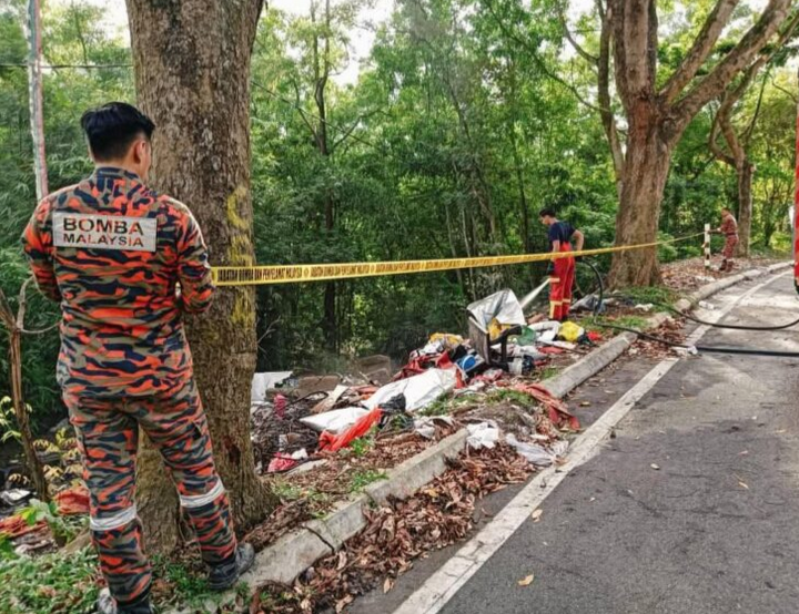 Bomba padamkan pembakaran terbuka berhampiran laluan paip gas di Seremban