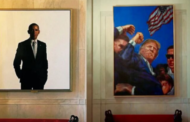 Trump ganti potret Obama dengan lukisan sendiri