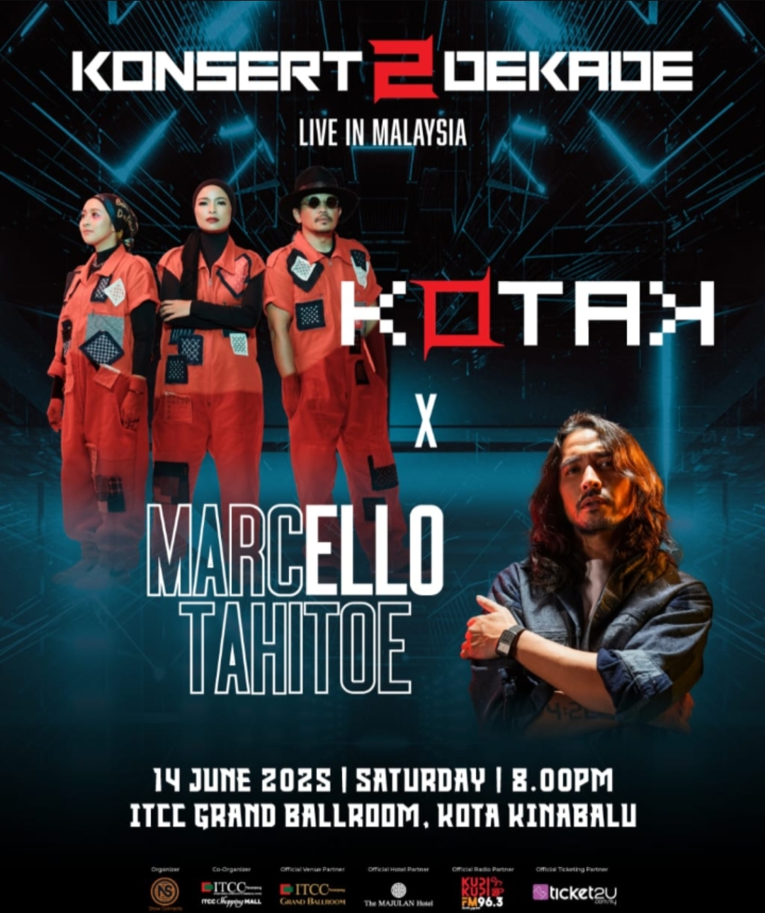 Konsert 2 Dekade – Kotak X Ello bakal gegar ITCC Penampang Jun Ini