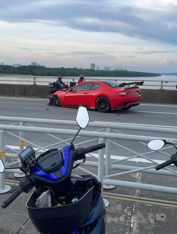 Penunggang motosikal maut akibat kecuaian pemandu Maserati