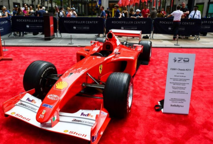 Kereta F1 Schumacher dilelong RM76.87 juta 