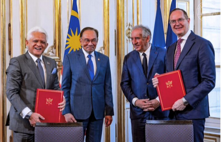 Tiga dokumen dimeterai, kukuh kerjasama Malaysia-Perancis