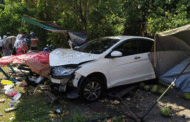 Peniaga air kelapa cedera, gerai dirempuh kereta