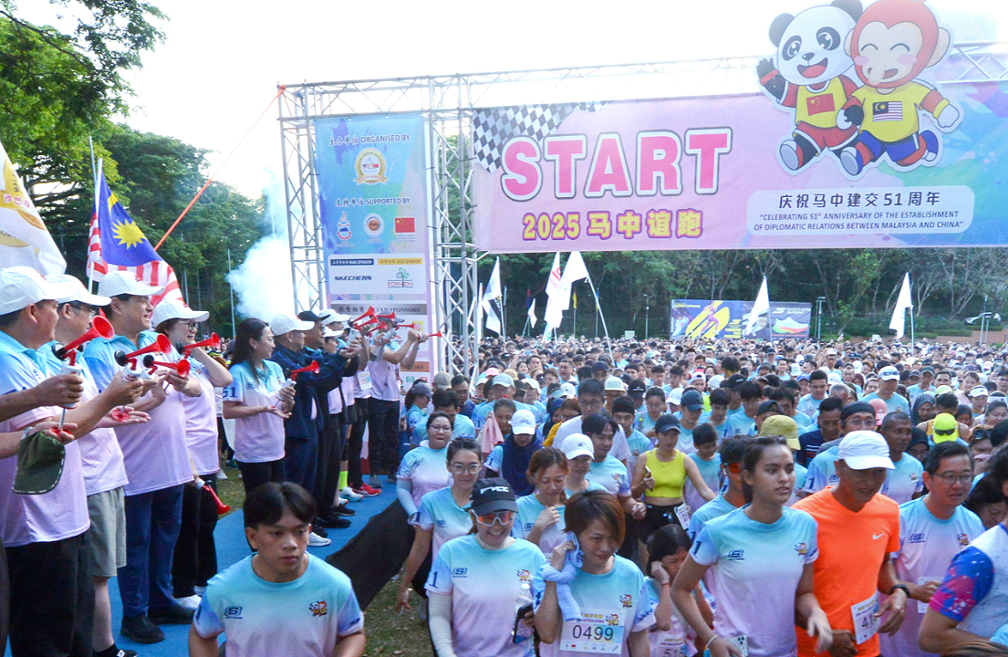 Over 5,500 join JOM! Malaysia-China Friendship Run