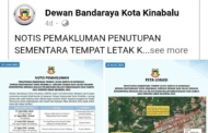 Pembatalan penutupan sementara parkir sekitar Dewan Masyarakat KK