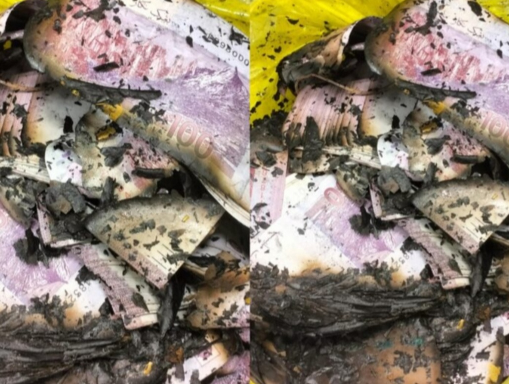 Bakar wang tunai RM1 juta