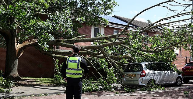 Ribut Floris lumpuhkan sistem pengangkutan di UK