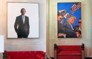Trump alihkan potret Obama dan keluarga Bush ke lokasi tersembunyi di Rumah Putih