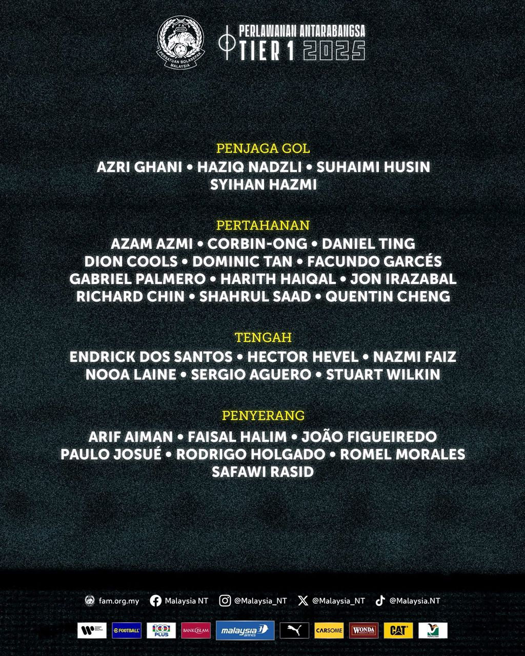 Penampilan sulung Richard dalam skuad Harimau Malaya