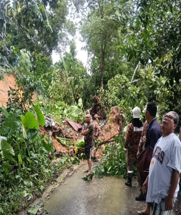 Tanah runtuh di Sepanggar, tiada mangsa terlibat