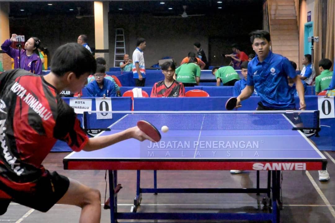 SAGA XI: Papar, Kota Kinabalu raih emas ping pong berpasukan