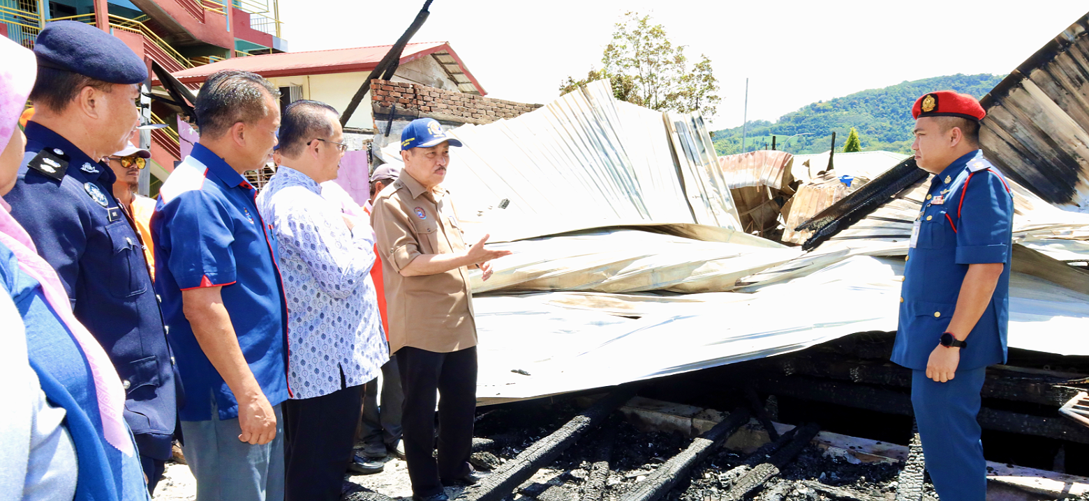 RM260,000 aid for fire-hit SAN Pekan Tambunan