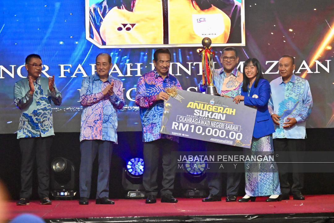 Nor Farah, Asnawi dinobat Oahragawati, Olahragawan Negeri Sabah 2023-2024