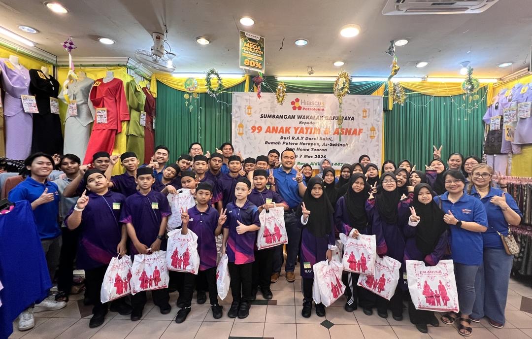 Hibiscus Malaysia staff spread Raya joy to underprivileged children