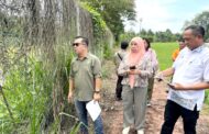 Jamawi tinjau projek tebing runtuh, pengairan sawah di Melalap