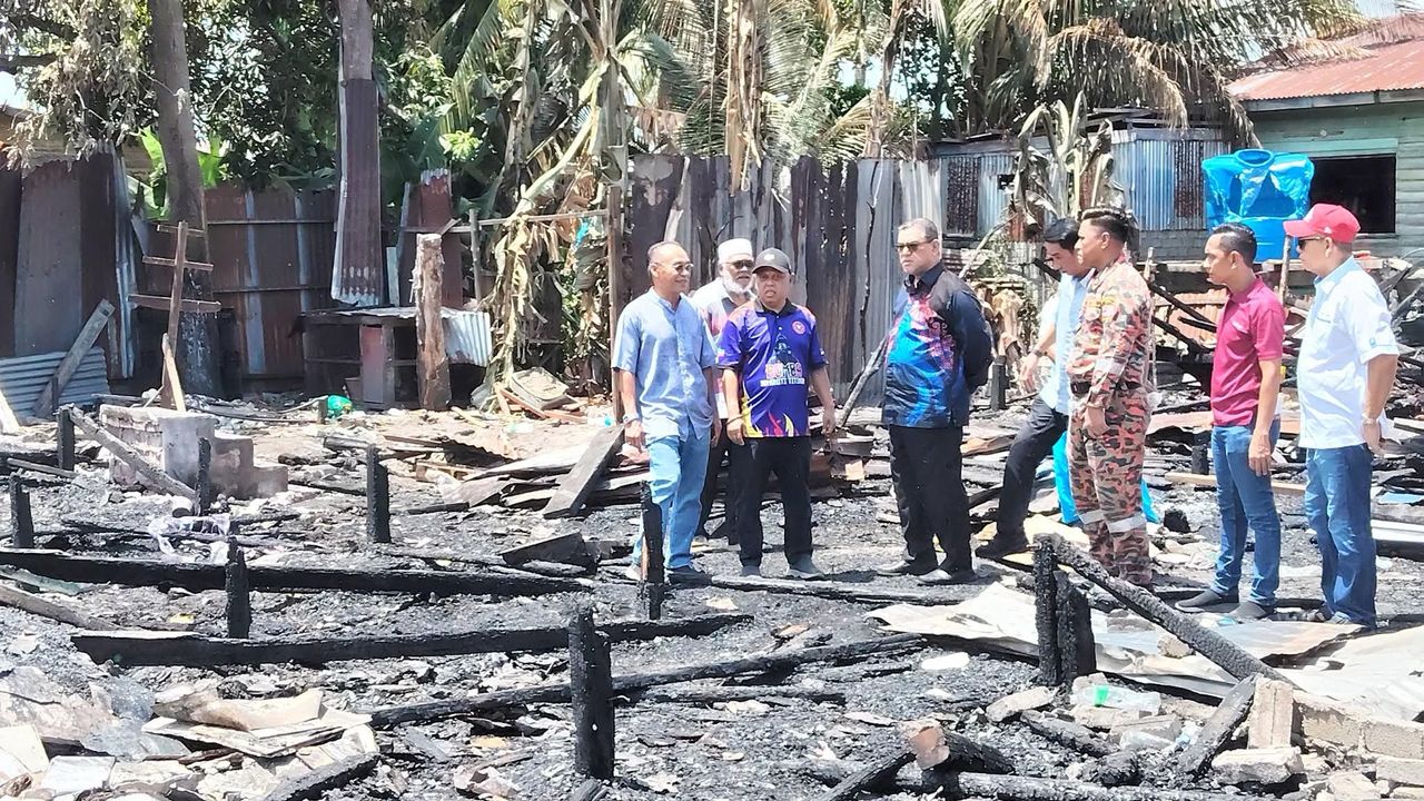 51 mangsa kebakaran Kg Titingan hilang tempat tinggal