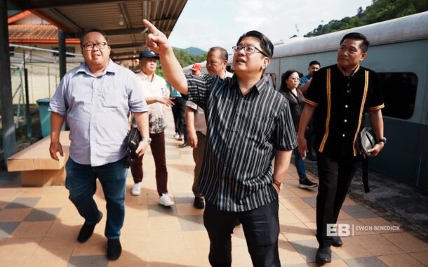 Ewon tinjau laluan keretapi Beaufort–Tenom