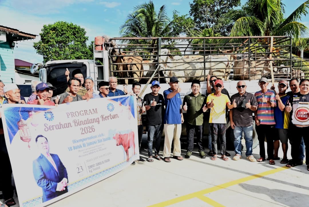29 lembu korban diagih di Melalap