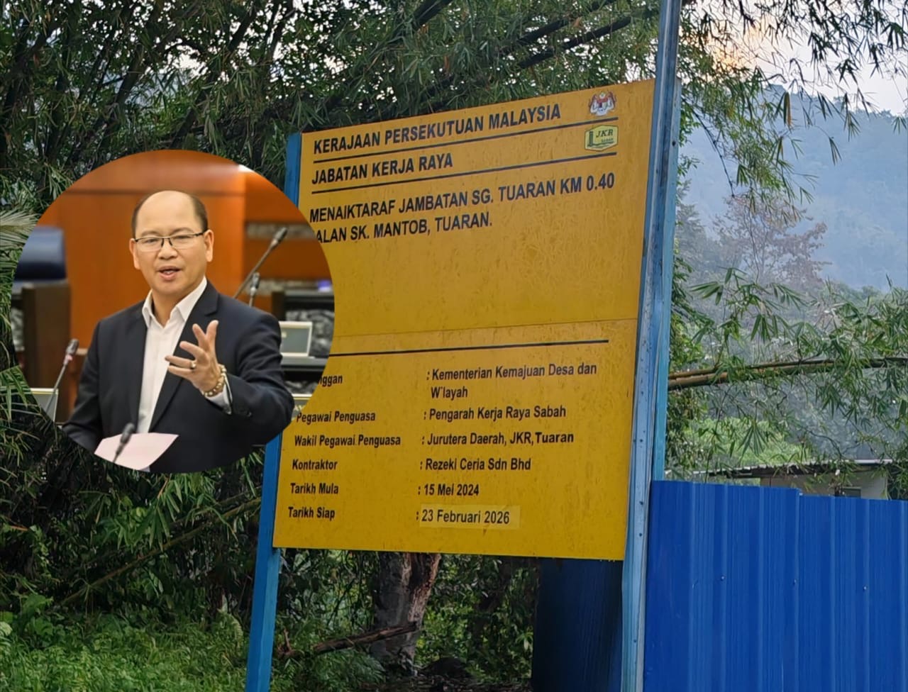 Status pembinaan Jambatan SK Mantob, Jalan Tebobon Kiulu dipersoal