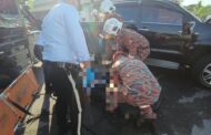 Lelaki maut, lapan kenderaan terlibat kemalangan di KK