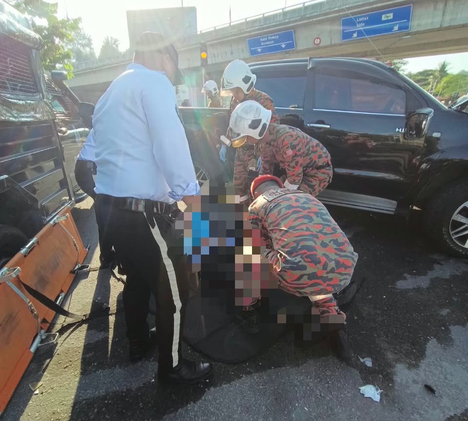 Lelaki maut, lapan kenderaan terlibat kemalangan di KK