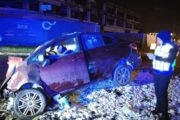 Pemandu maut, penumpang parah kereta terbabas, langgar tembok di P’pang